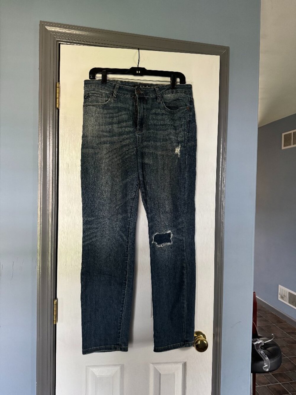 Judy Blue Size 9/29 Denim 5 Pocket Distressed Boyfriend Jeans JB88317 EUC